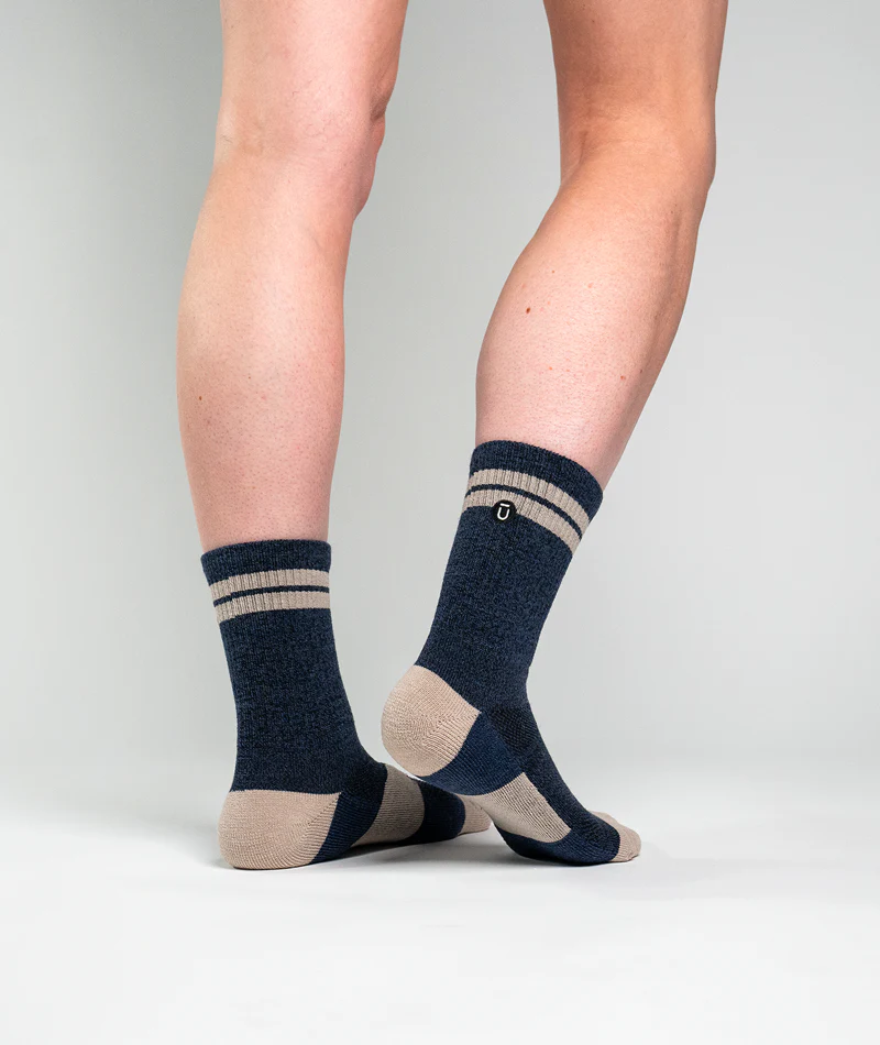 Cobalt Merino Wool Midweight Crew Socks - Image 9
