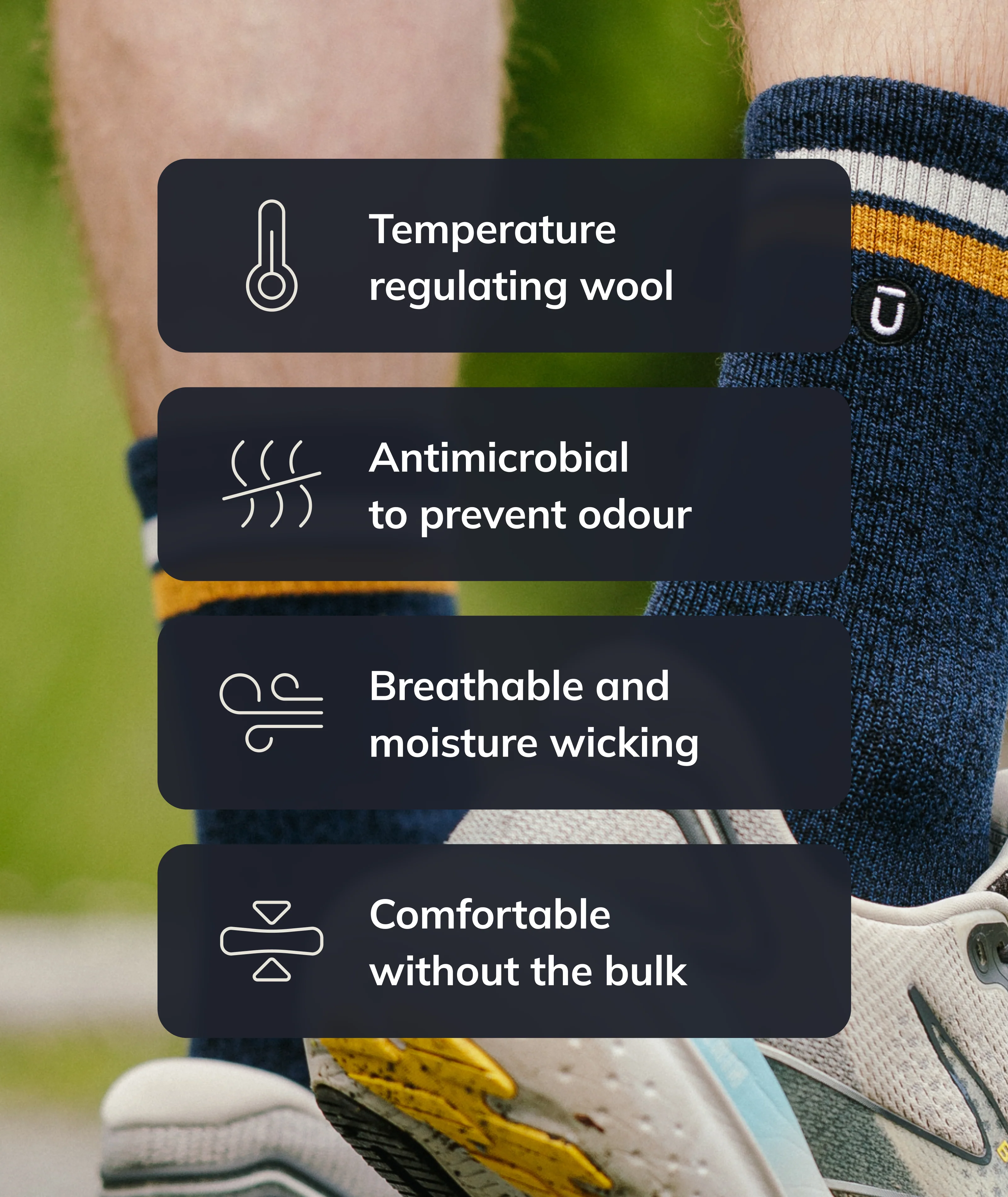 Royal Merino Wool Midweight Crew Socks - Image 4