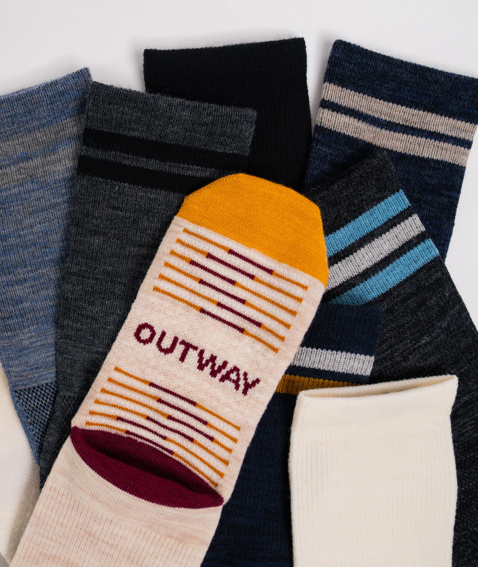 Moonstone Merino Wool Lite Crew Socks - Image 11