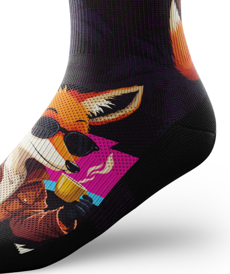 Midnight Fox Athletic Crew Socks - Image 7