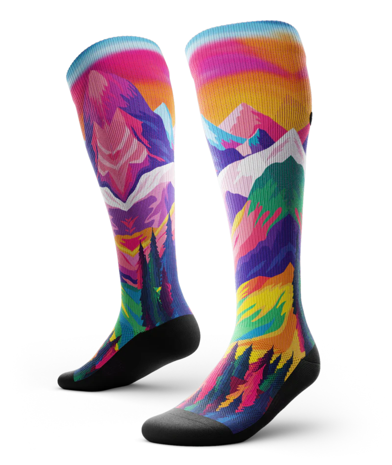 Nature Trip Athletic Knee High Compression Socks - Image 2