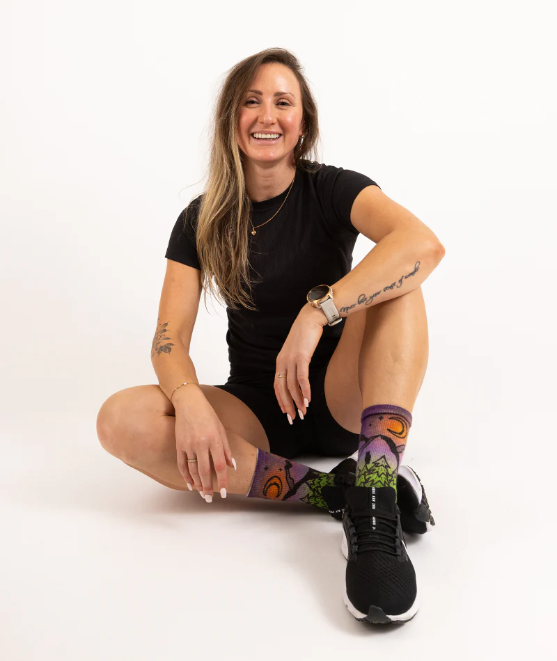 Night Time Bliss Merino Wool Lite Crew Socks - Image 10