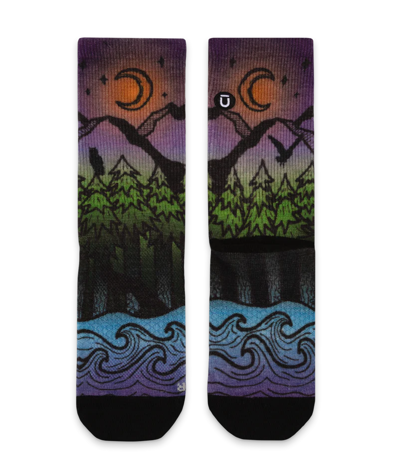 Night Time Bliss Merino Wool Lite Crew Socks - Image 2