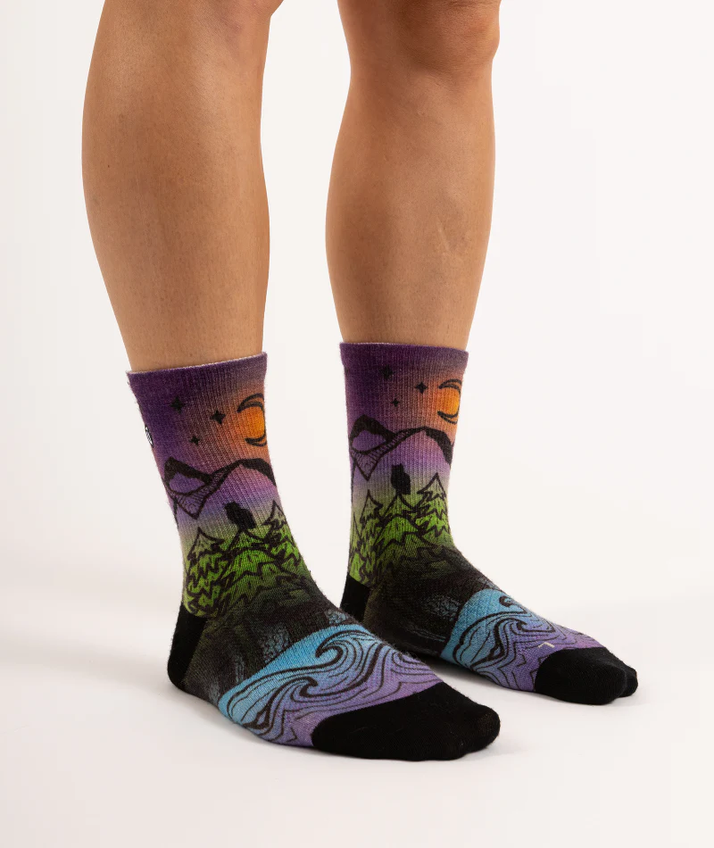 Nightfall Merino Wool Lite Crew Socks 3-Pack - Image 4