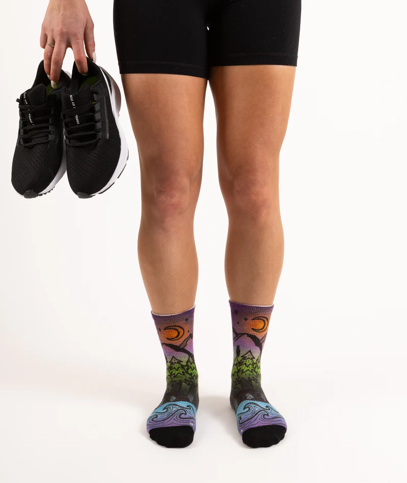 Night Time Bliss Merino Wool Lite Crew Socks - Image 7