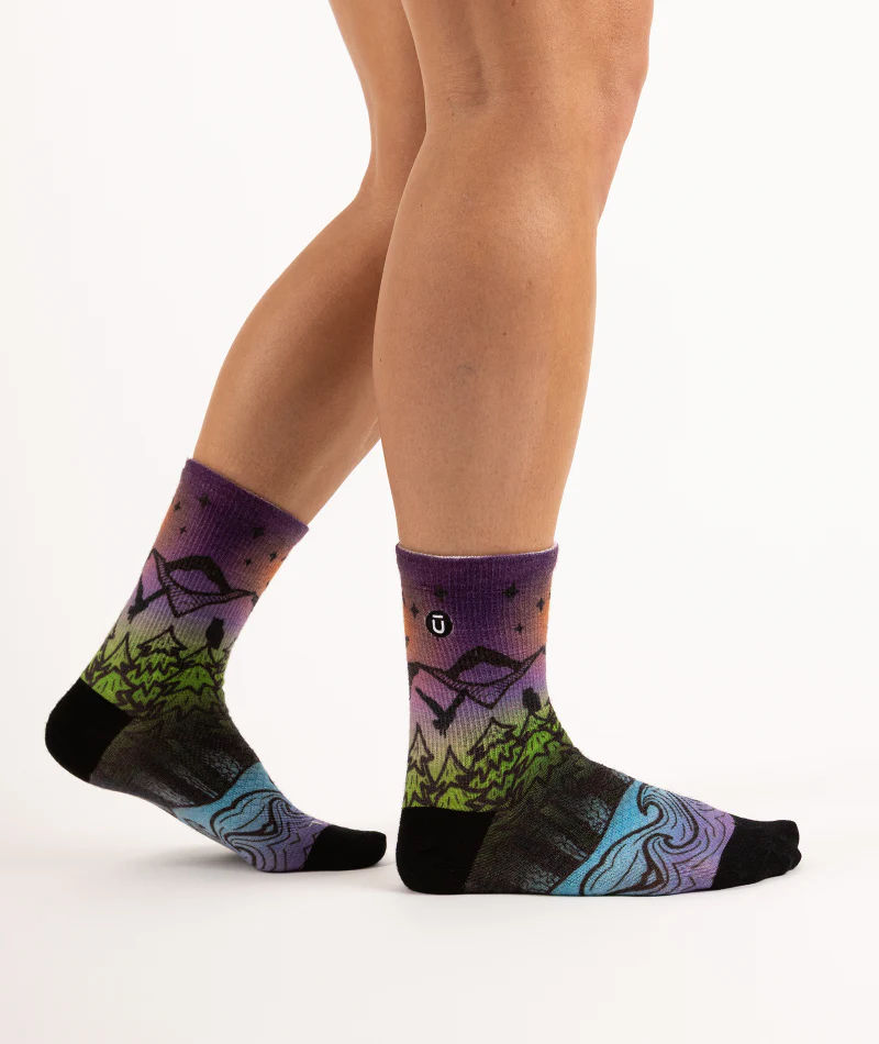 Night Time Bliss Merino Wool Lite Crew Socks - Image 9