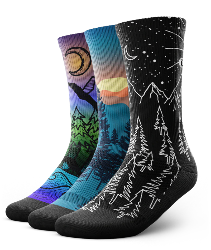 Nightfall Athletic Crew Socks 3-Pack - Image 2