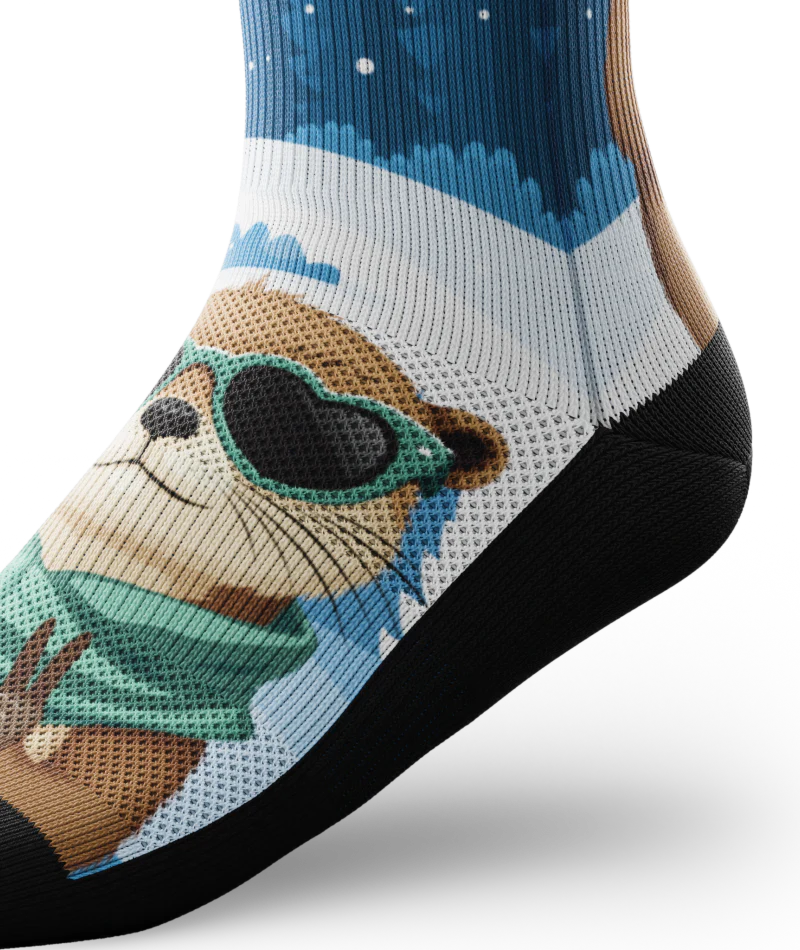 Otterly in Love Athletic Crew Socks - Image 7