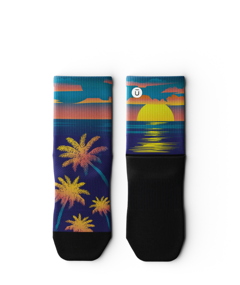 Paradise Athletic Quarter Socks