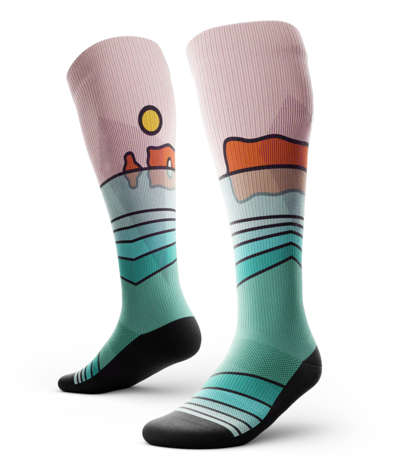Perce Athletic Knee High Compression Socks - Image 2