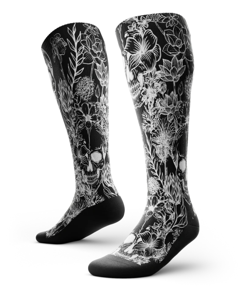 Positive Thoughts Athletic Knee High Compression Socks - Image 2