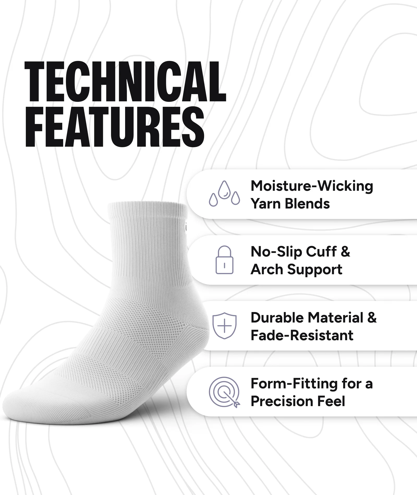 Prehistoric Athletic Quarter Socks - Image 6