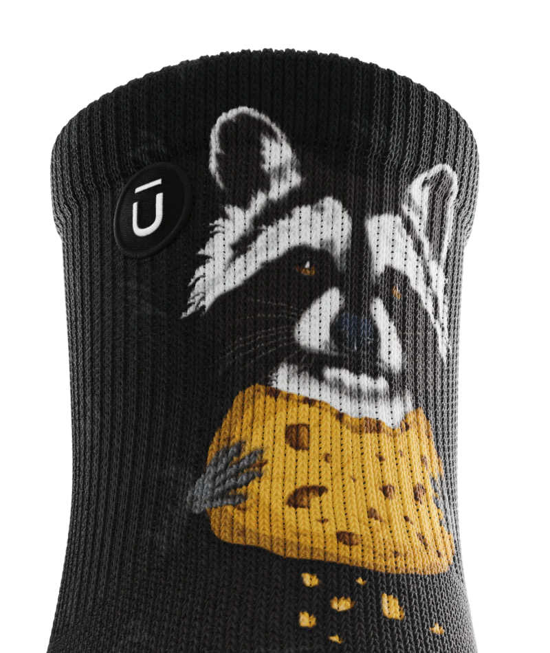 Rad Raccoon Athletic Quarter Socks - Image 6