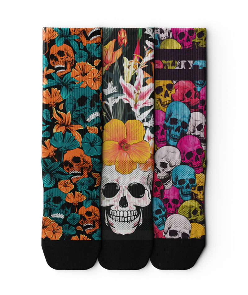 Skull Spectrum Athletic Crew Socks 3-Pack