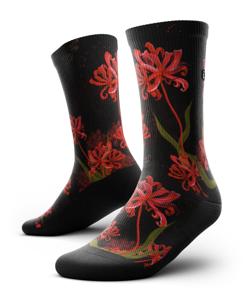 Spider Lily Athletic Crew Socks - Image 2