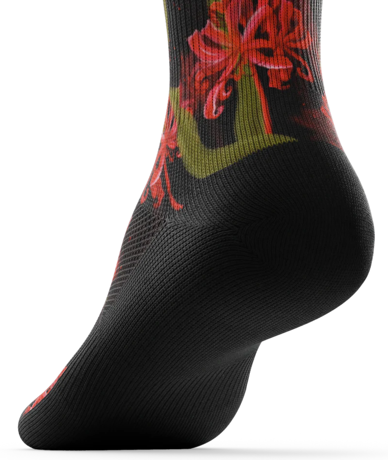 Spider Lily Athletic Crew Socks - Image 4
