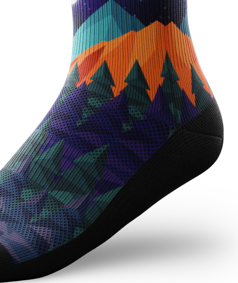 Starry Night Athletic Quarter Socks - Image 7