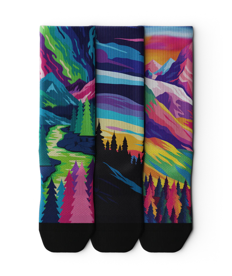 Stellar Realm Athletic Crew Socks 3-Pack