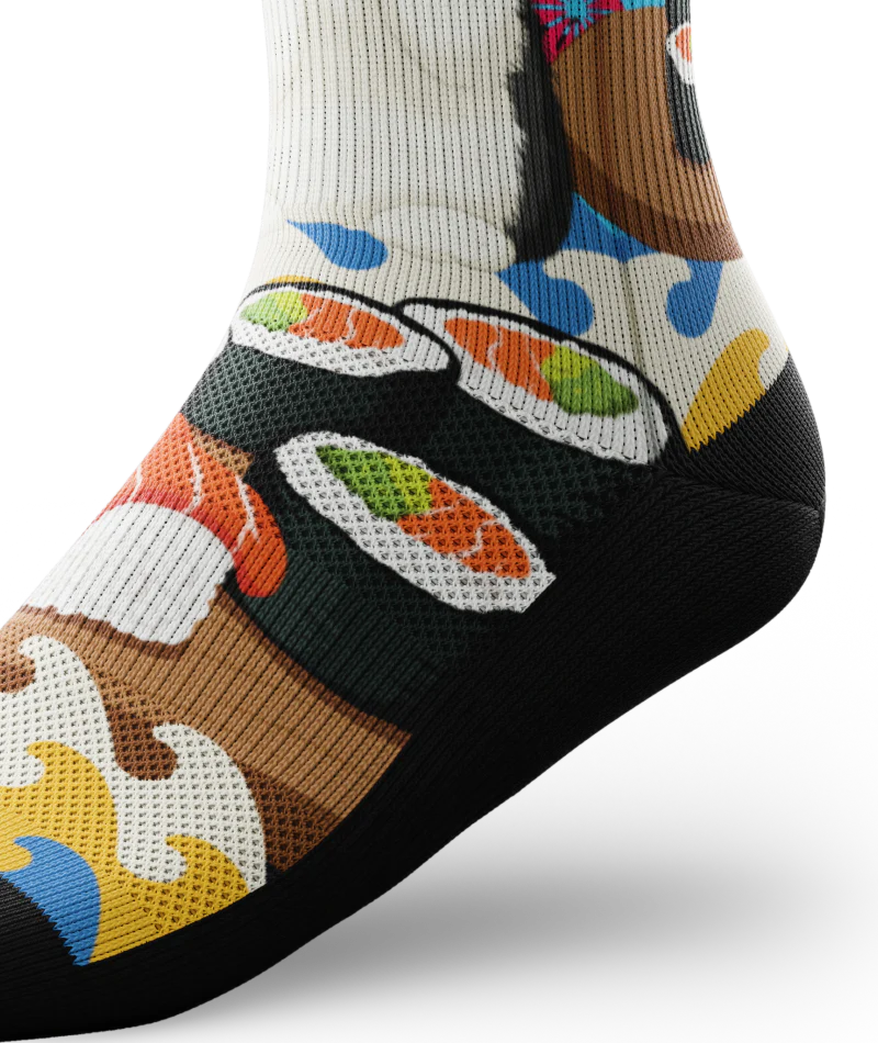 Sushi Purrfection Athletic Crew Socks - Image 7