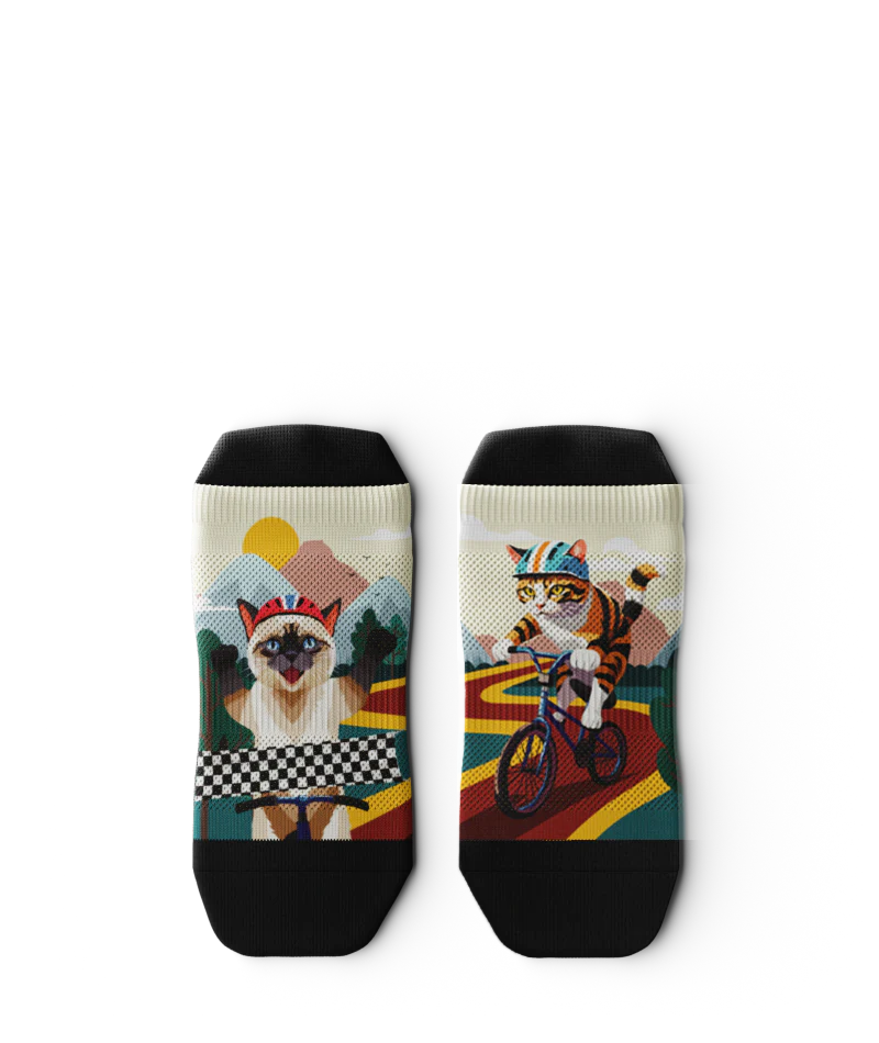 Fast and Furriest Athletic Ankle Socks