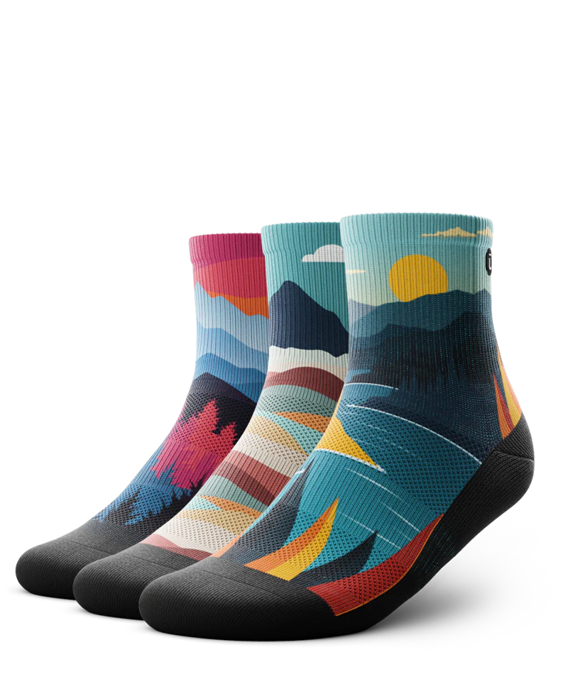Timeless Trails Athletic Quarter Socks 3-Pack - Image 2