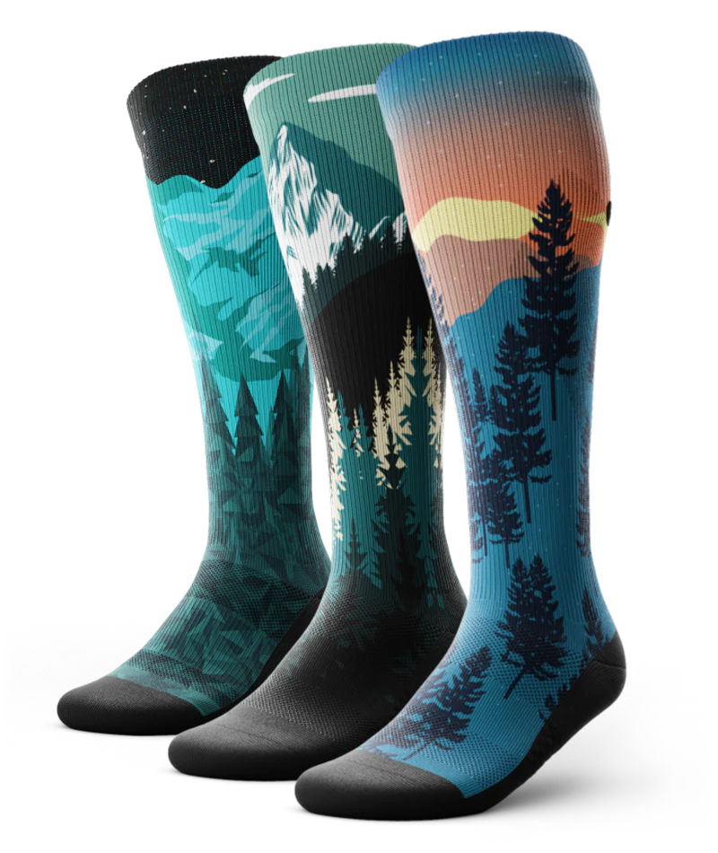 Tough Terrain Athletic Knee High Compression Socks 3-Pack - Image 2