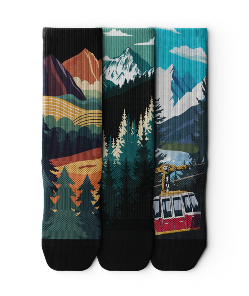 Traverse Athletic Crew Socks 3-Pack