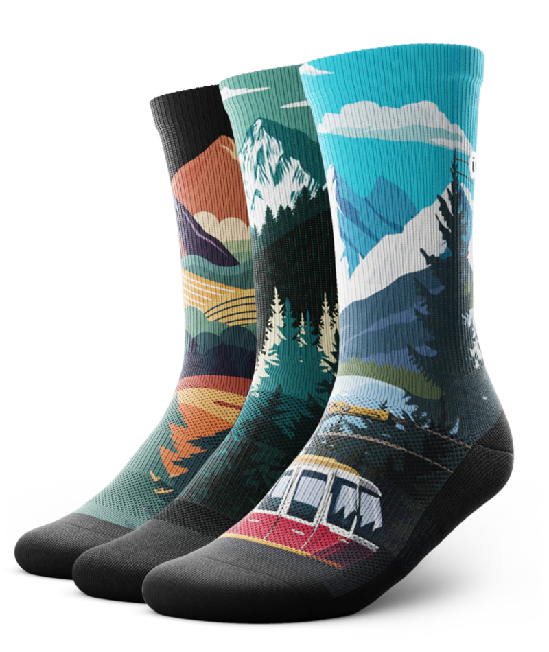 Traverse Athletic Crew Socks 3-Pack - Image 2