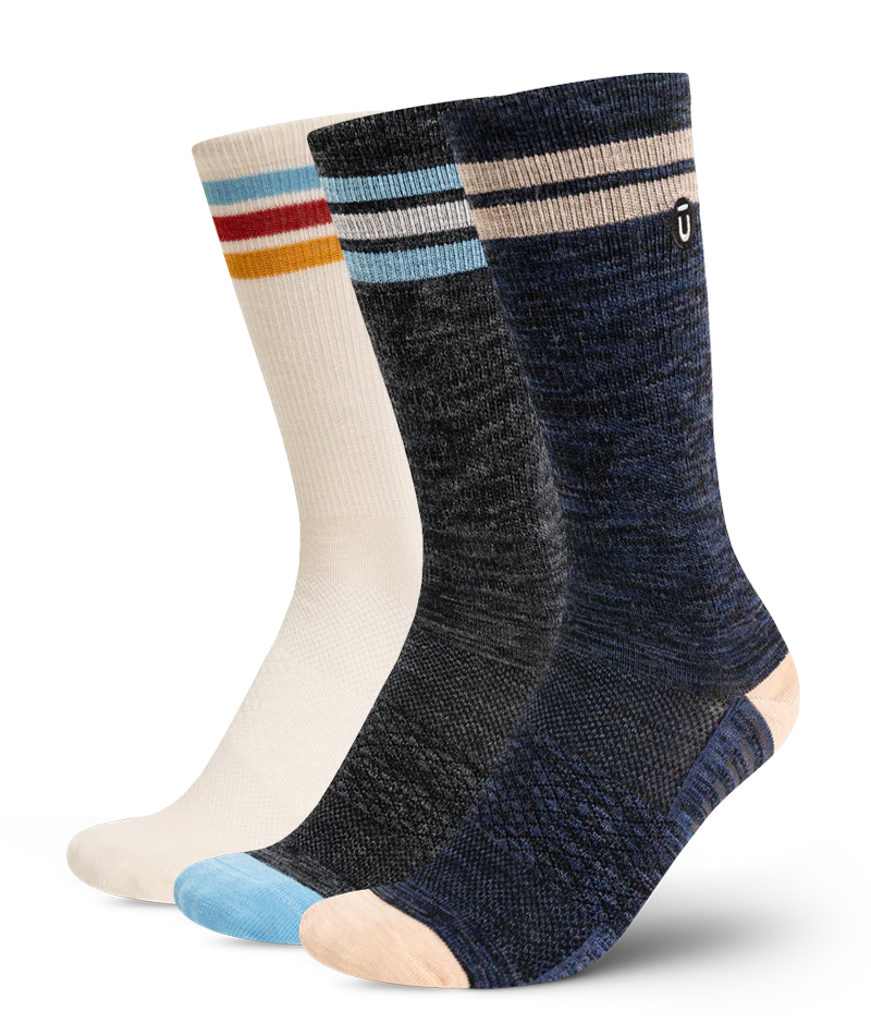 Trek Merino Wool Lite Crew Socks 3-Pack