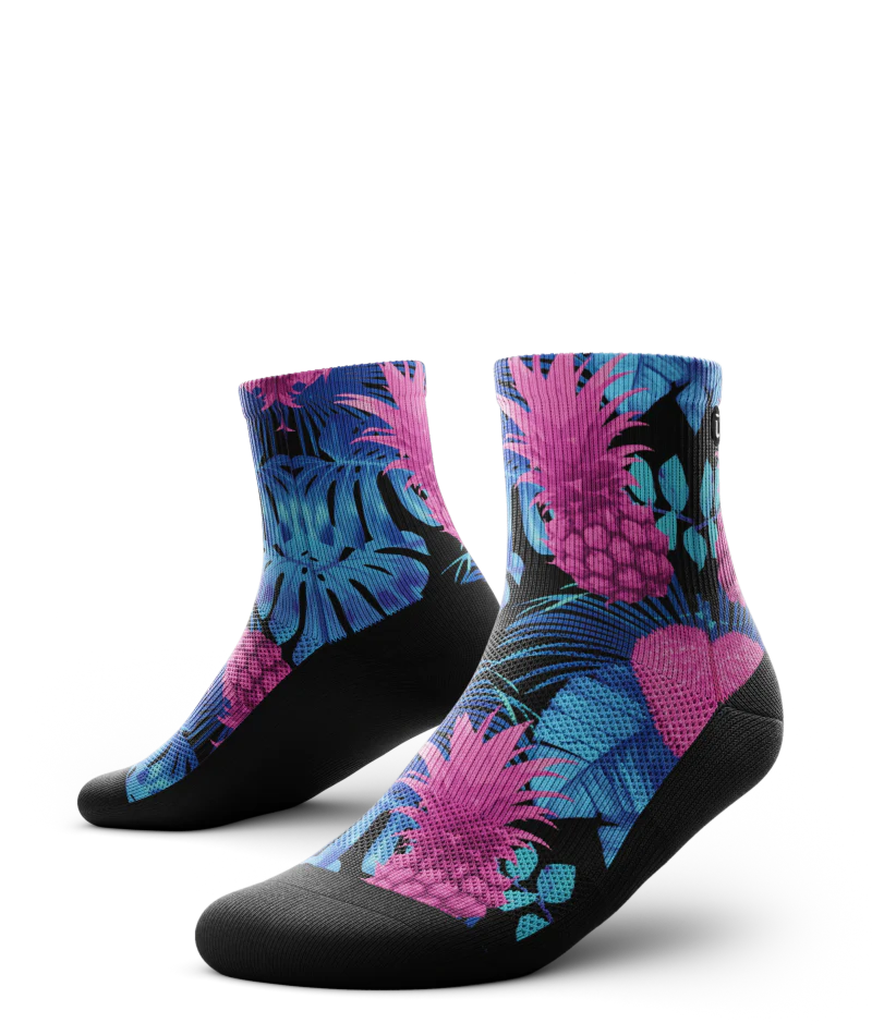 Tropic Like It's Hot Athletic Quarter Socks - Image 2