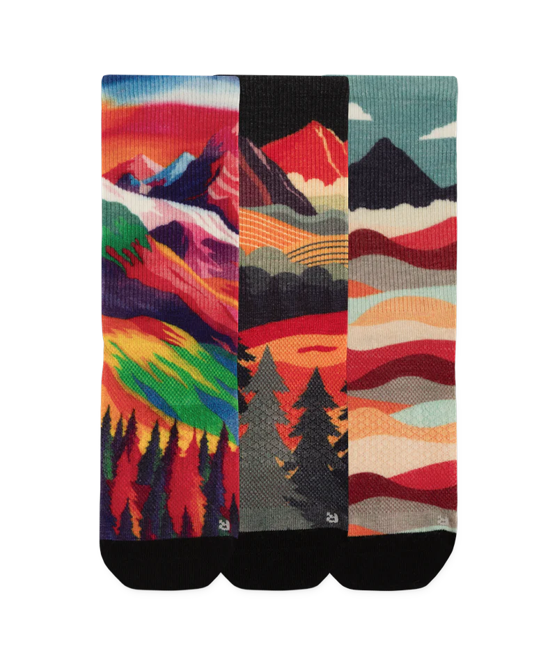 Vista Merino Wool Lite Crew Socks 3-Pack - Image 2