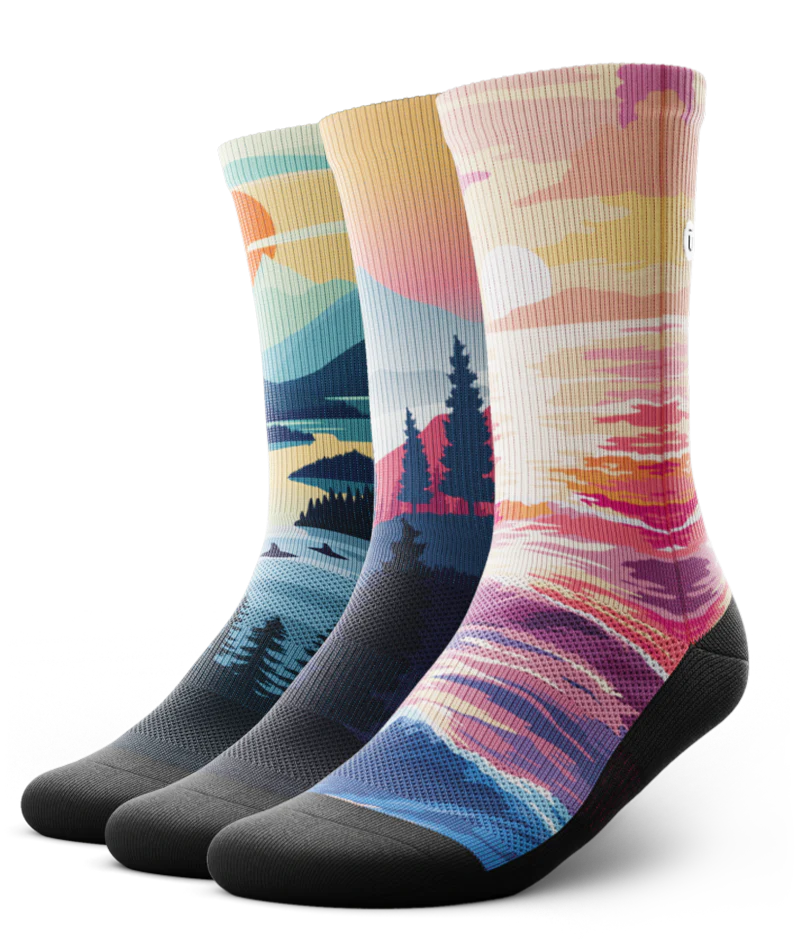 Wild Horizon Athletic Crew Socks 3-Pack - Image 2