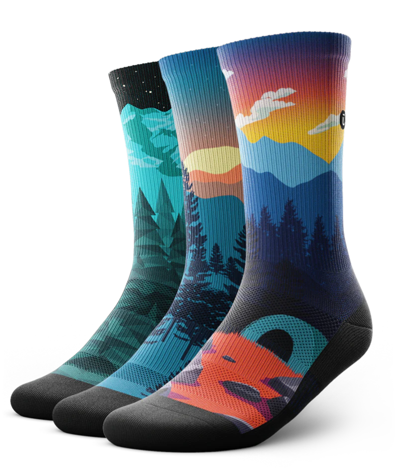 Wild Trek Athletic Crew Socks 3-Pack - Image 2