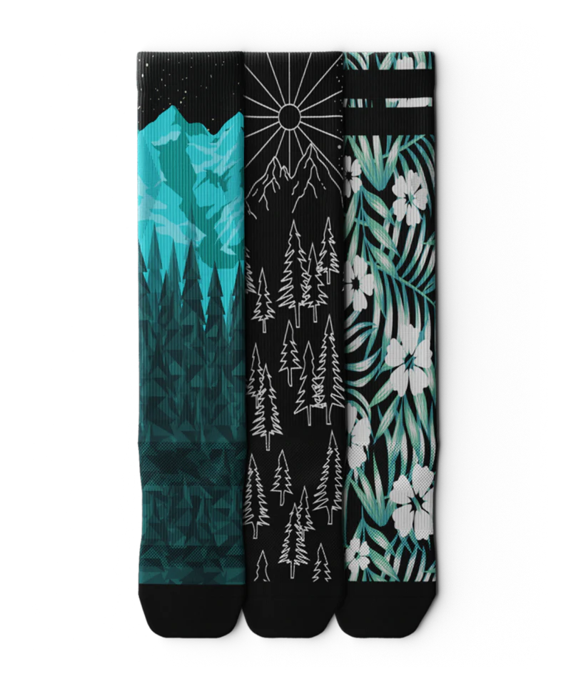Wilderness Athletic Knee High Compression Socks 3-Pack