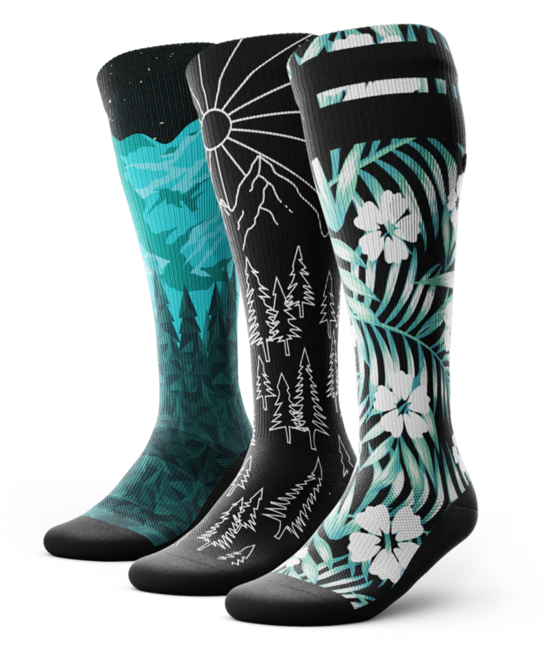 Wilderness Athletic Knee High Compression Socks 3-Pack - Image 2