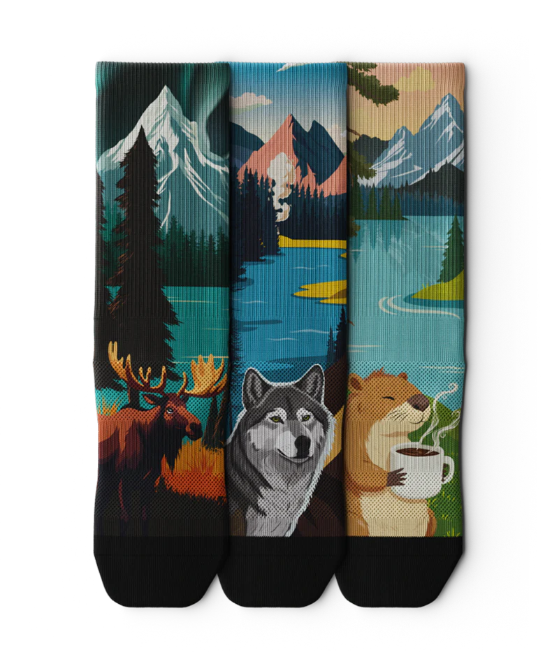 Wildlife Athletic Crew Socks 3-Pack