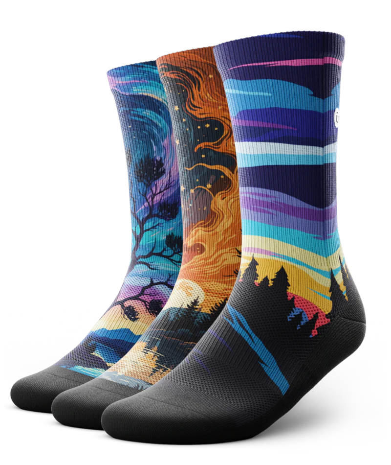 Zero Horizon Athletic Crew Socks 3-Pack - Image 2